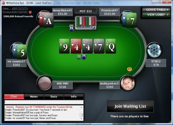 poker room selection
