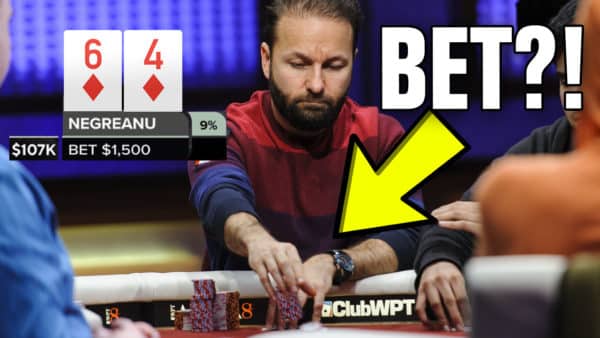 Negreanu c-betting with 6d4d, is it a good c-bet text overlay