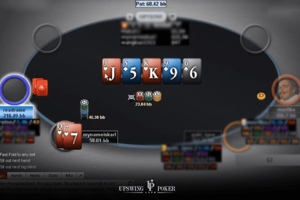 missed flush draw bluff q7s