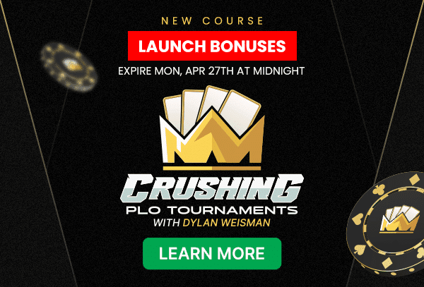 Crushing PLO Tournaments Launch Week Banner Bonuses