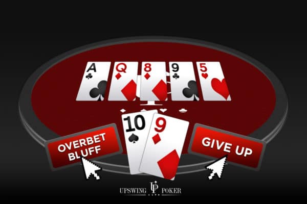 bluff in low stakes tournament