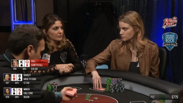 Cate Hall and Natasha Mercier Staredown