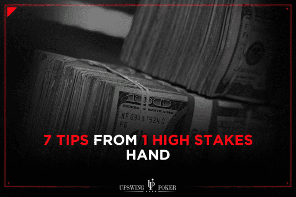 high stakes online poker hand analysis