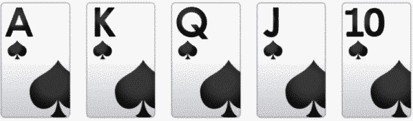 Royal Flush spades