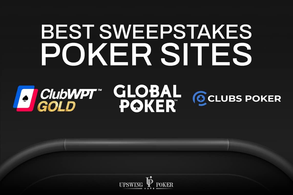 Best Sweepstake Poker Sites banner with site logos